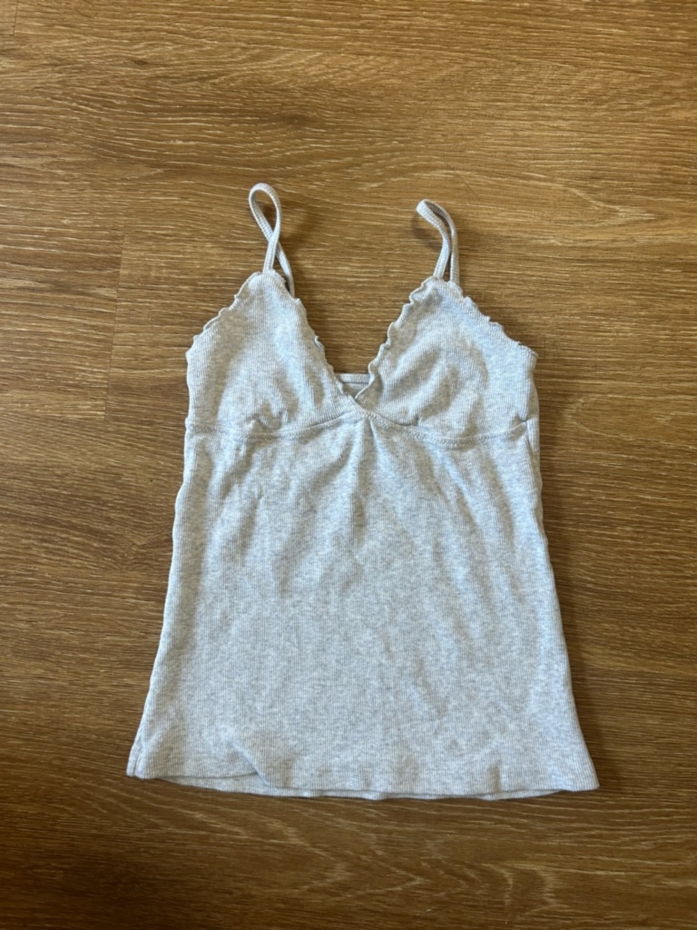 Silver Amara Ribbed Tank Top - Picture 4 of 4